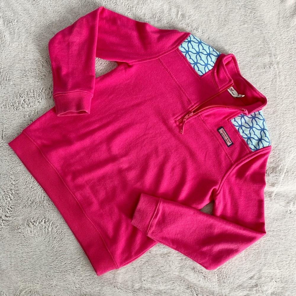 Pink Vineyard Vines Pullover